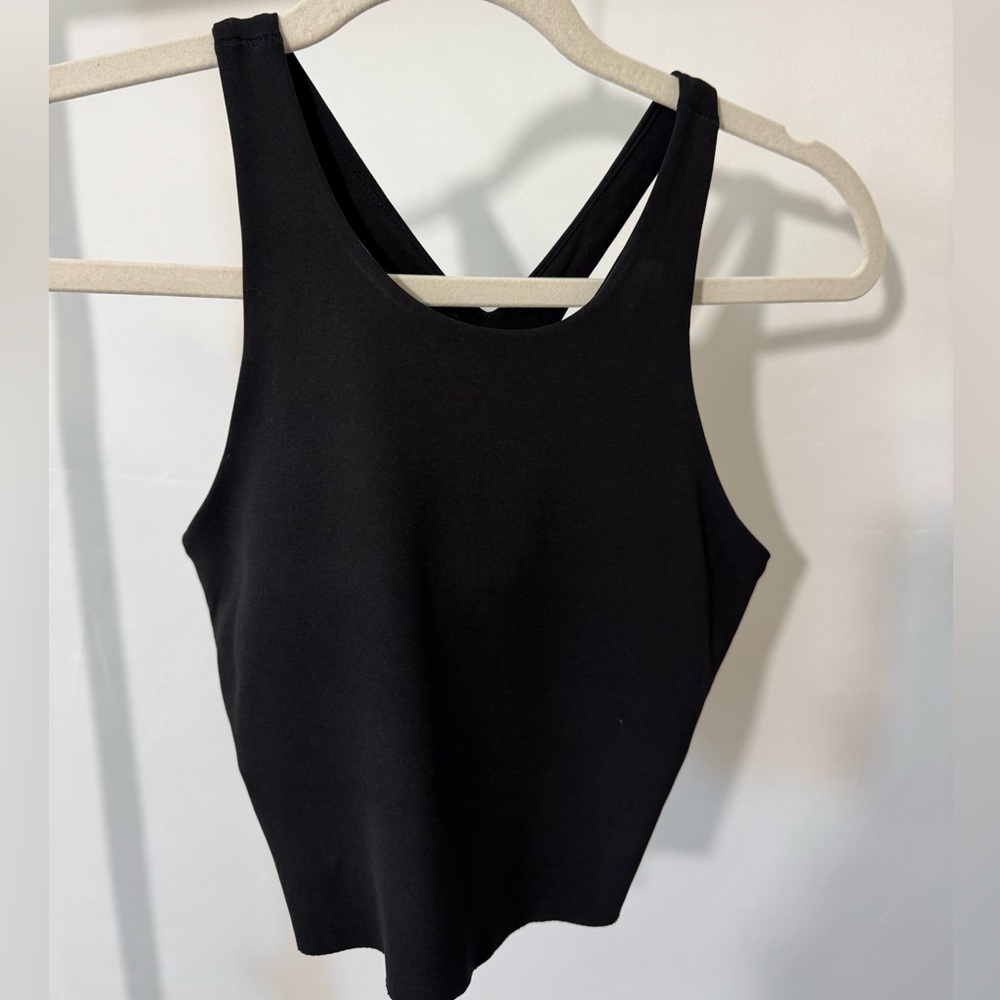 Nike Dri-FIT Black Sports Bra Tank Top Built In Bra Yoga Gym Small